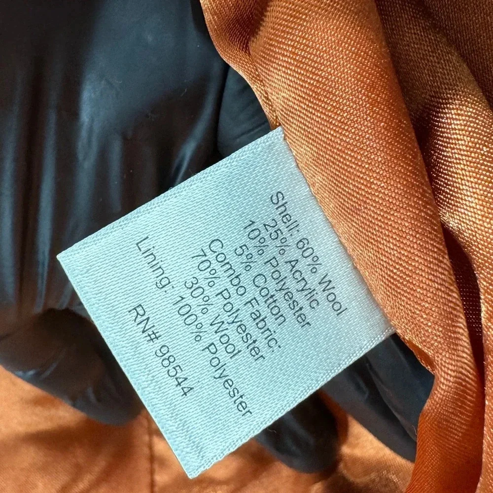 Beth Bowley Anthropologie Womens Knitted Coat Sz 10 Wool Purple Hippie Casual - Picture 13 of 14